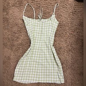 john galt plaid mini dress